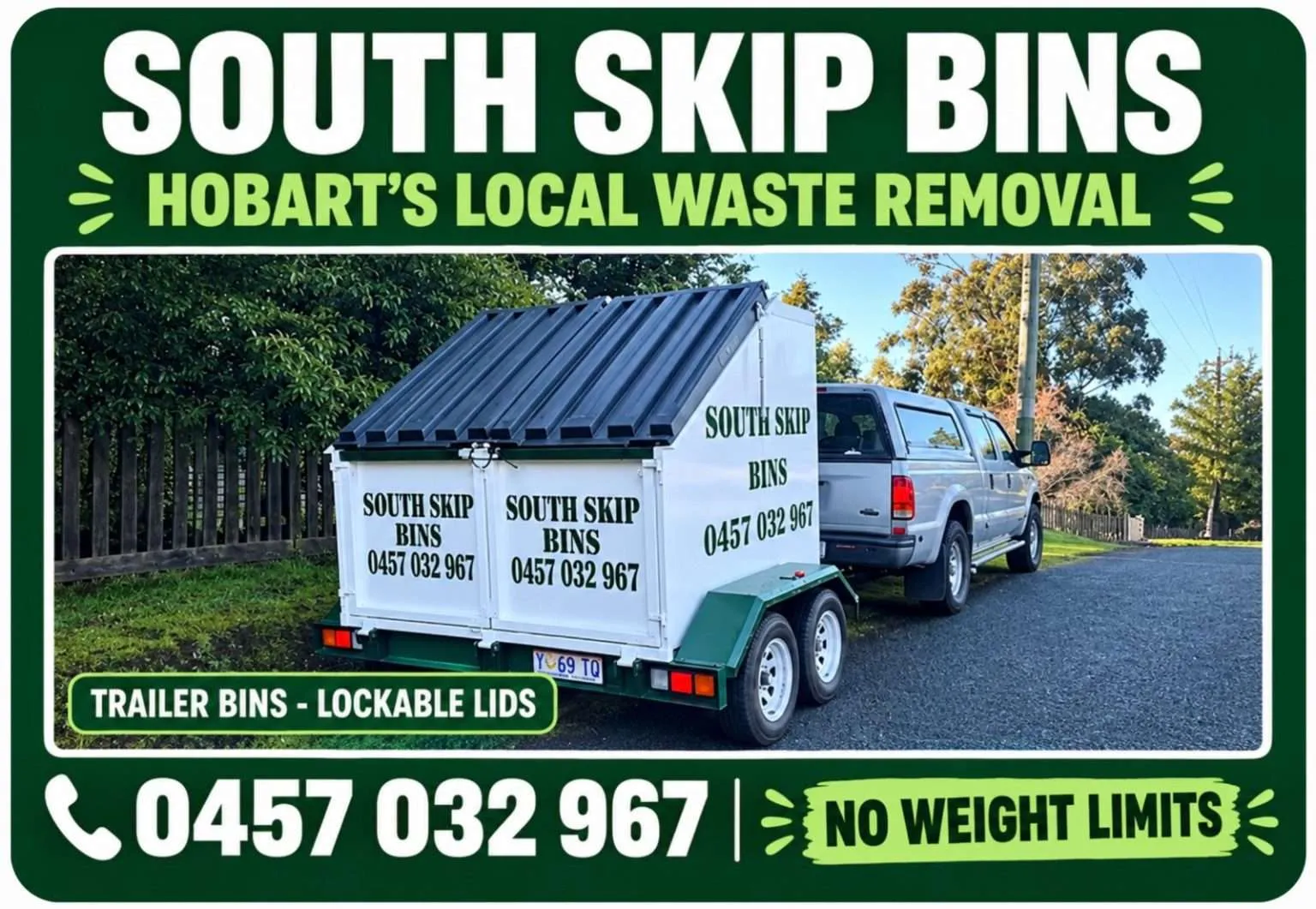 Trailer Bin Hire Hobart